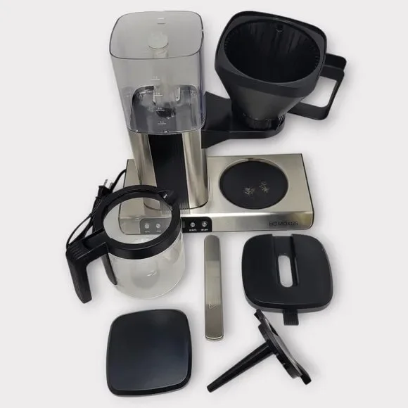 HOMOKUS Stainless Steel 12 Cup Programmable Drip Coffee Maker Machine with Timer